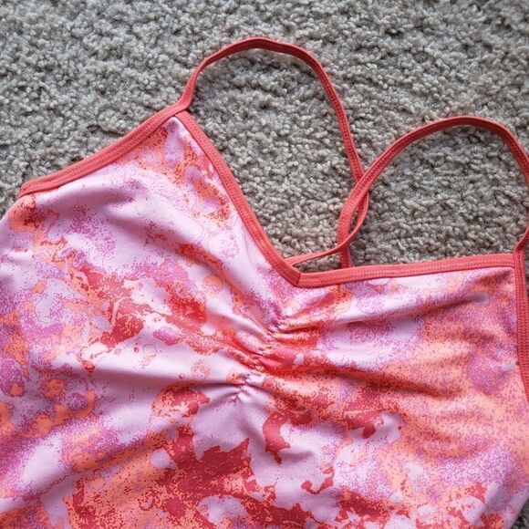 Champion Pink Orange Built in Bra Tank Top Large - Picture 6 of 8